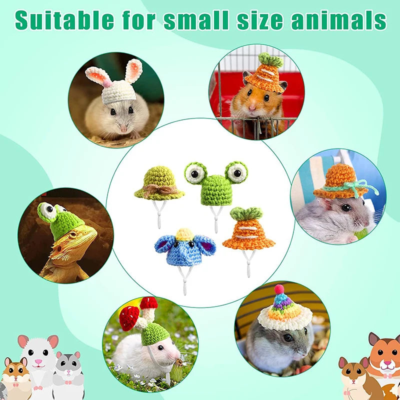 Cute Handmade Knitted Hamster Hats