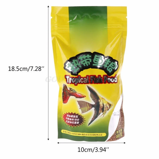 Aquarium Tank Tropical Fish Food Small Fish Feed Grain 98g