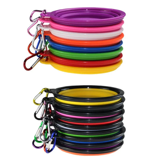 1000ml/350ml Foldable/Collapsible Dog Bowl Water Dish