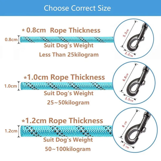 200/300cm Strong/Reflective Leash For Small/Medium/Large Dogs