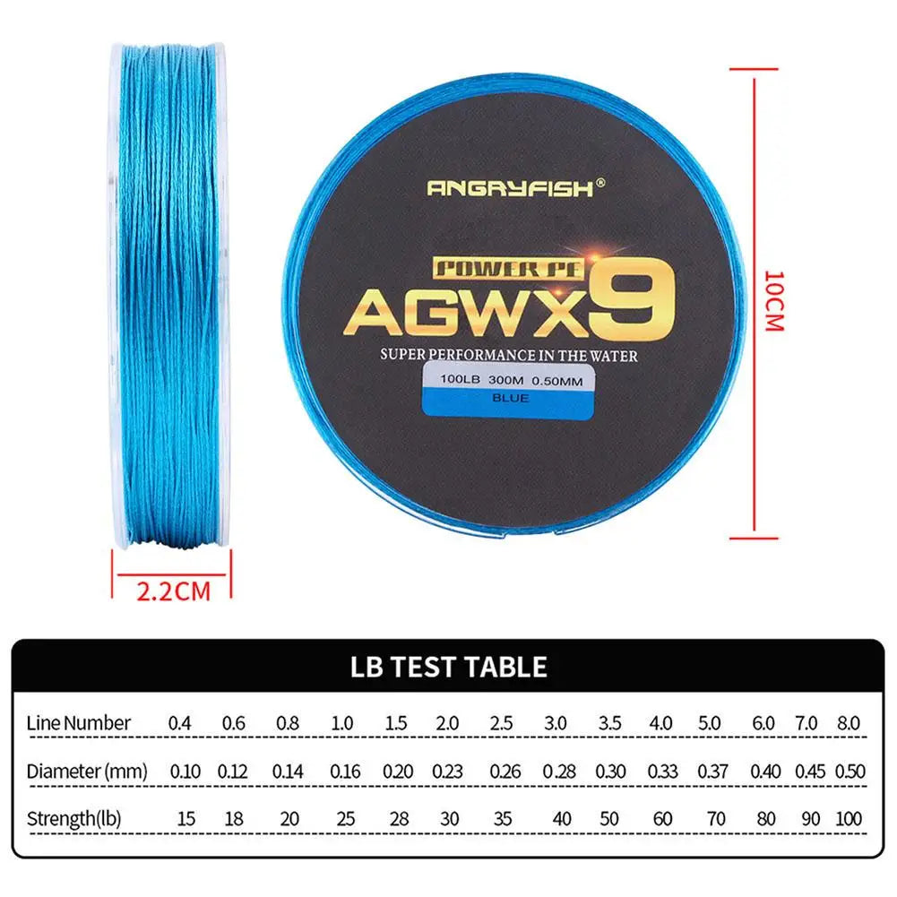 Braided Fishing Line 300m Excellent Casting Distance