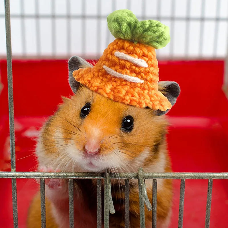 Cute Handmade Knitted Hamster Hats