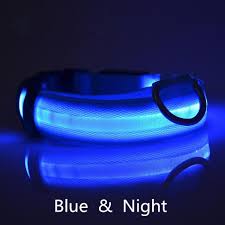 USB Rechargeable Dog collar/Nylon Reflective LED Dog Collar